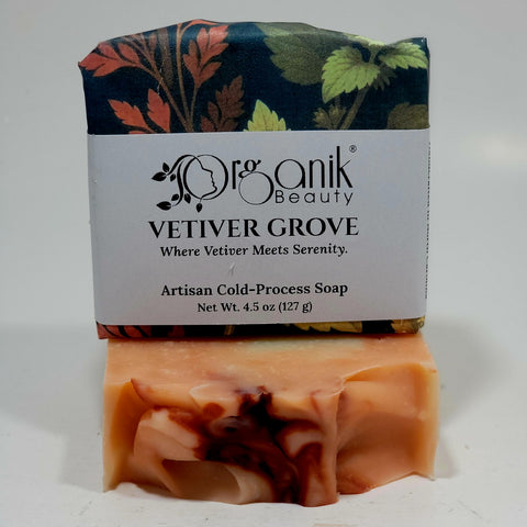 Vetiver Grove Cold-Process Artisan Soap - Organik Beauty