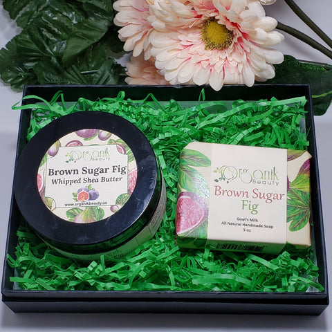 Brown Sugar and Fig Body Essentials Gift Set Small - Organik Beauty