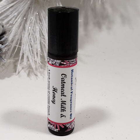 Oatmeal Milk and Honey Botanical Fragrance Roll-On Body Oil 10 ml - Organik Beauty
